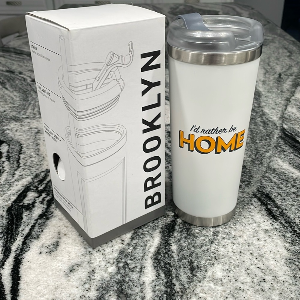 Stainless steel thermal tumbler with copper vacuum insulation, 24 ounces/710ml